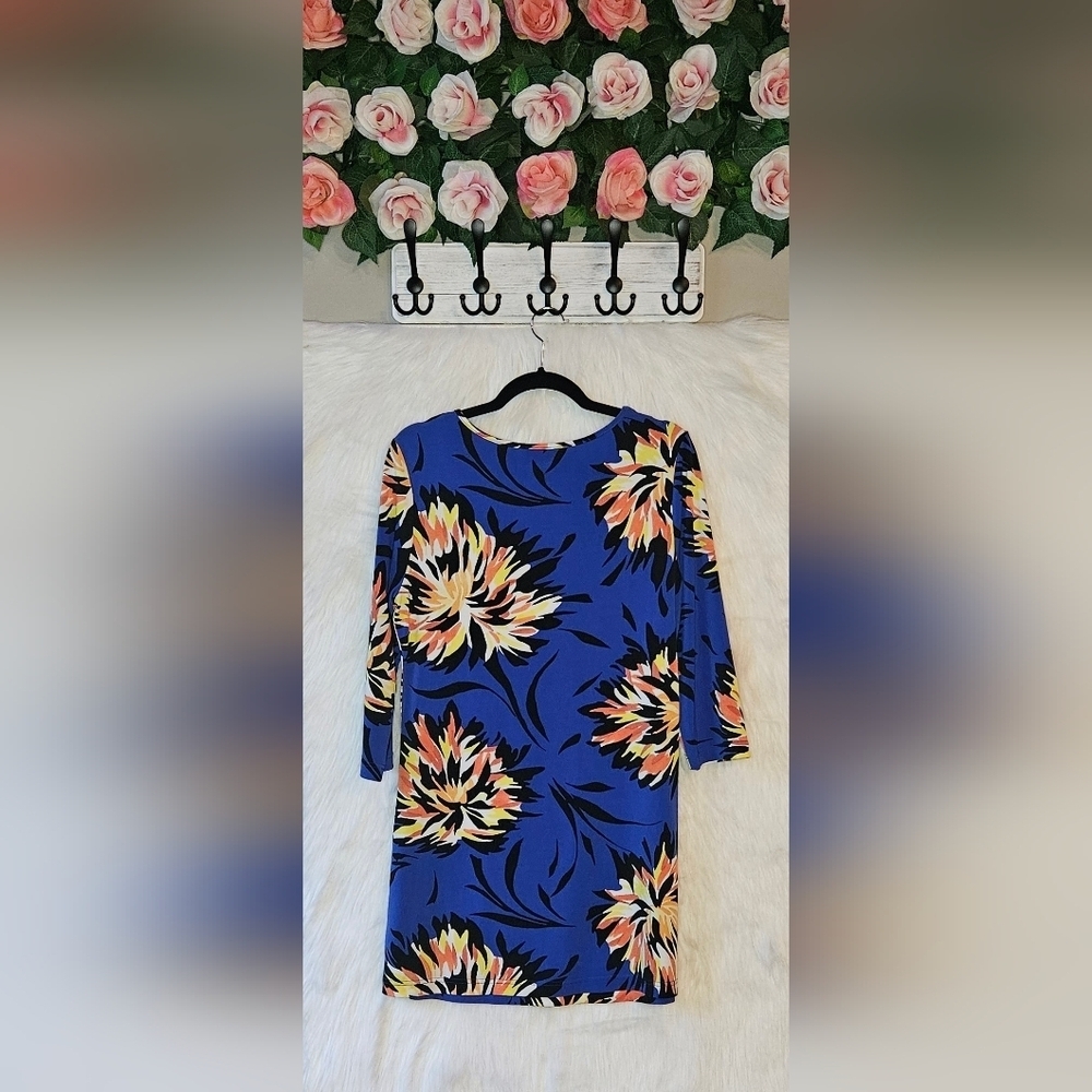 Aldila Vibrant Floral Long Sleeve Dress - Picture 3 of 6